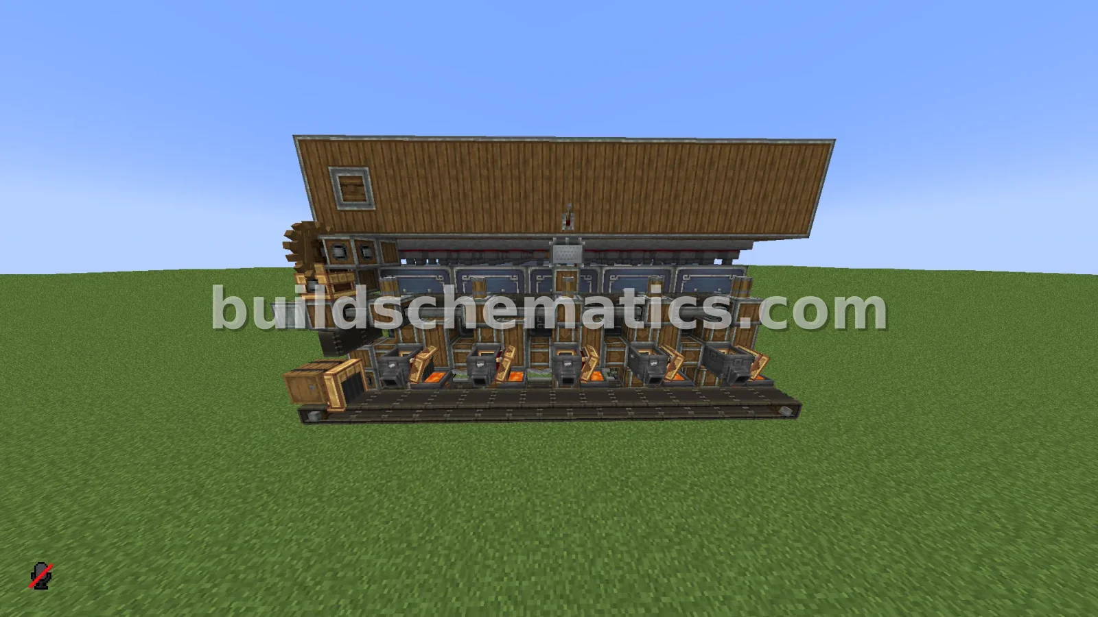 High-Capacity Iron Farm for Minecraft