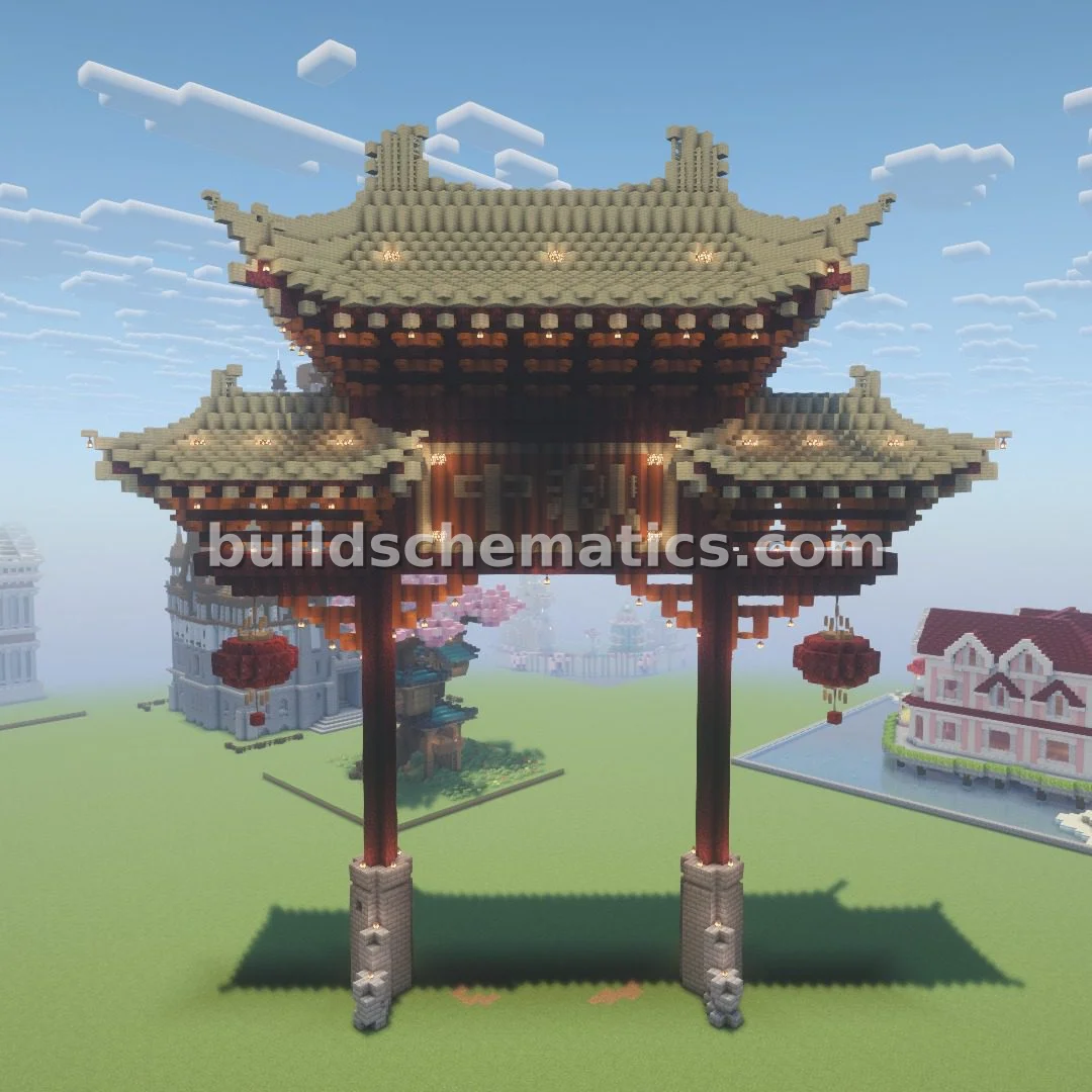 Giant Oriental Torii Gate — view 3