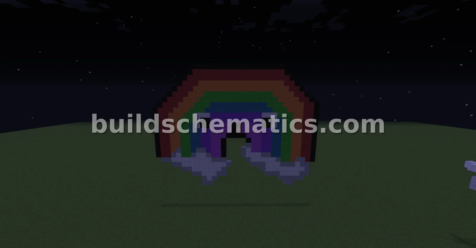 Rainbow Pixel Art Design