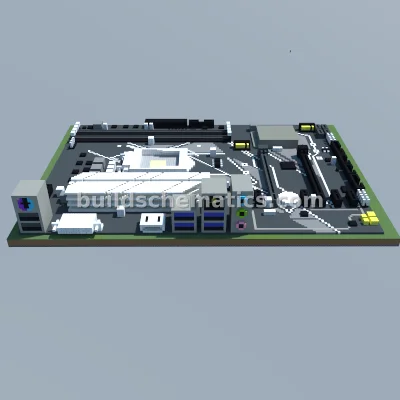 ASUS Z370-P Motherboard Pixel Art — view 2