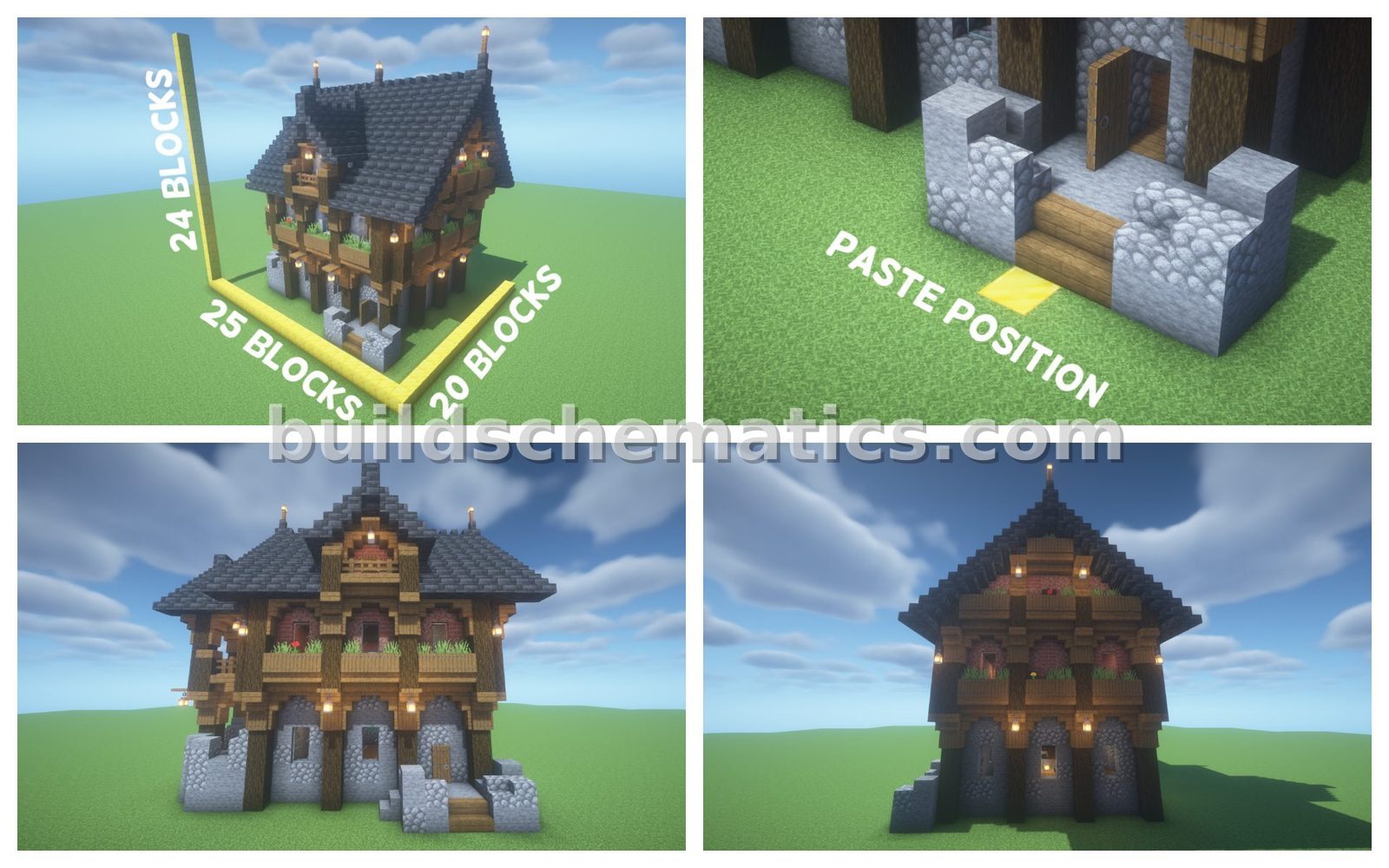 Rustic Granite Brick House — view 2