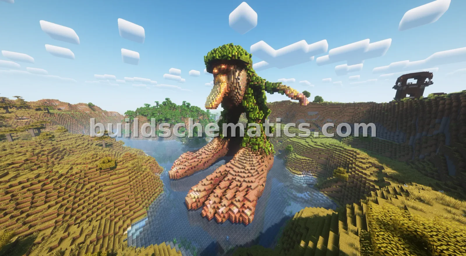 Brr Brr Patapim Statue Minecraft Build