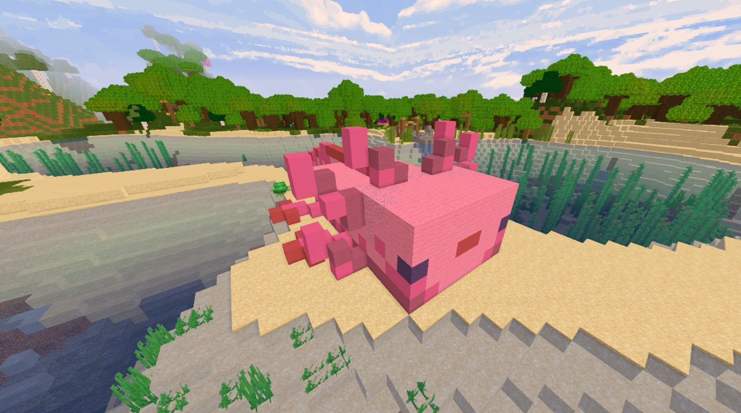 Giant Axolotl Statue