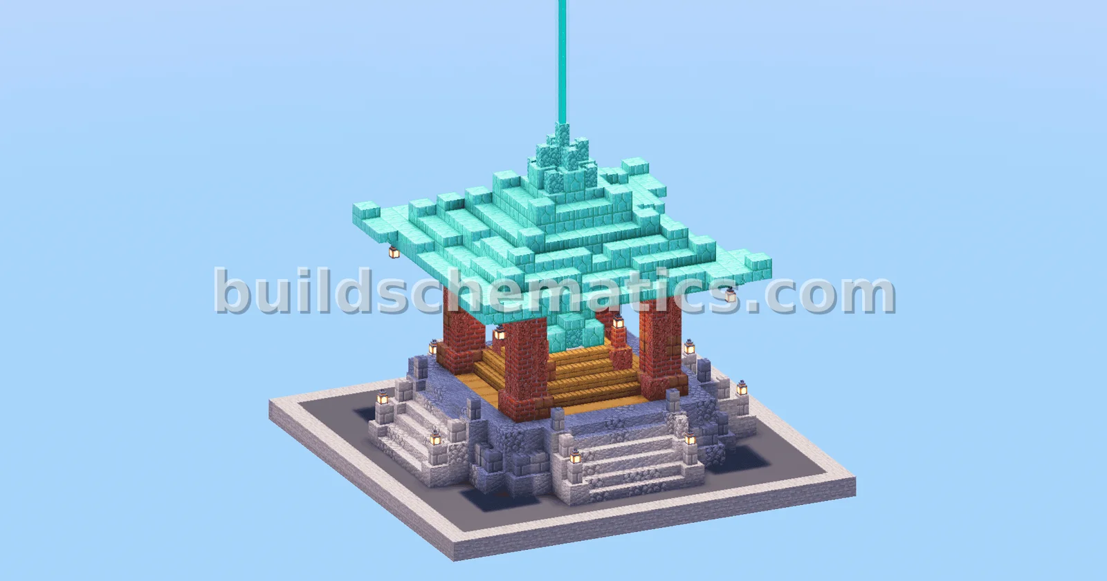 Japanese Temple Beacon Structure