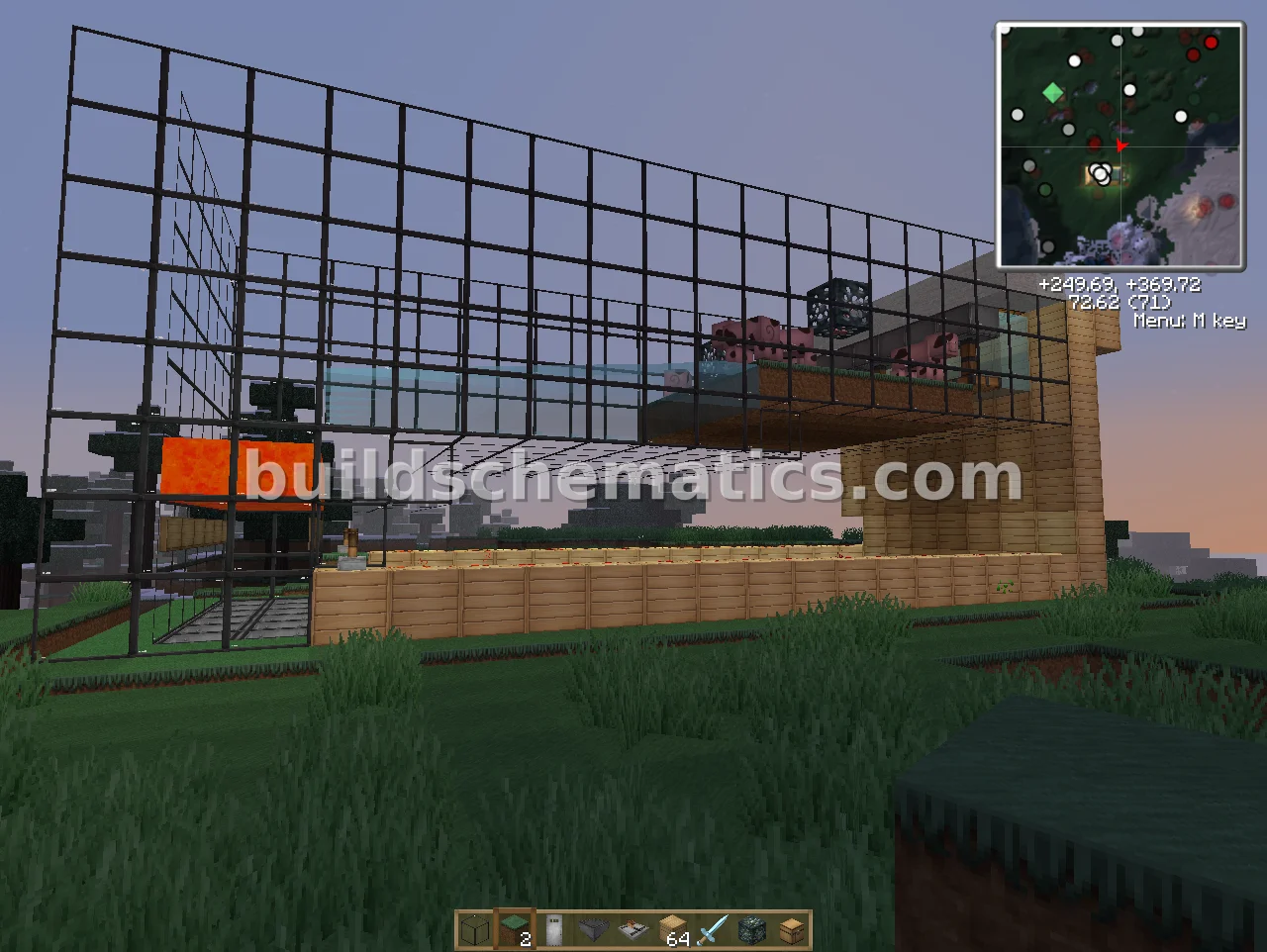 Small Redstone Pig Farm — view 2