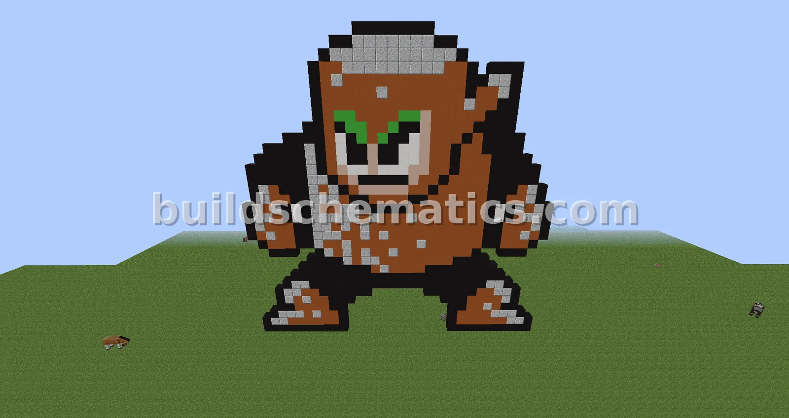 Mega Man Wood Man Statue