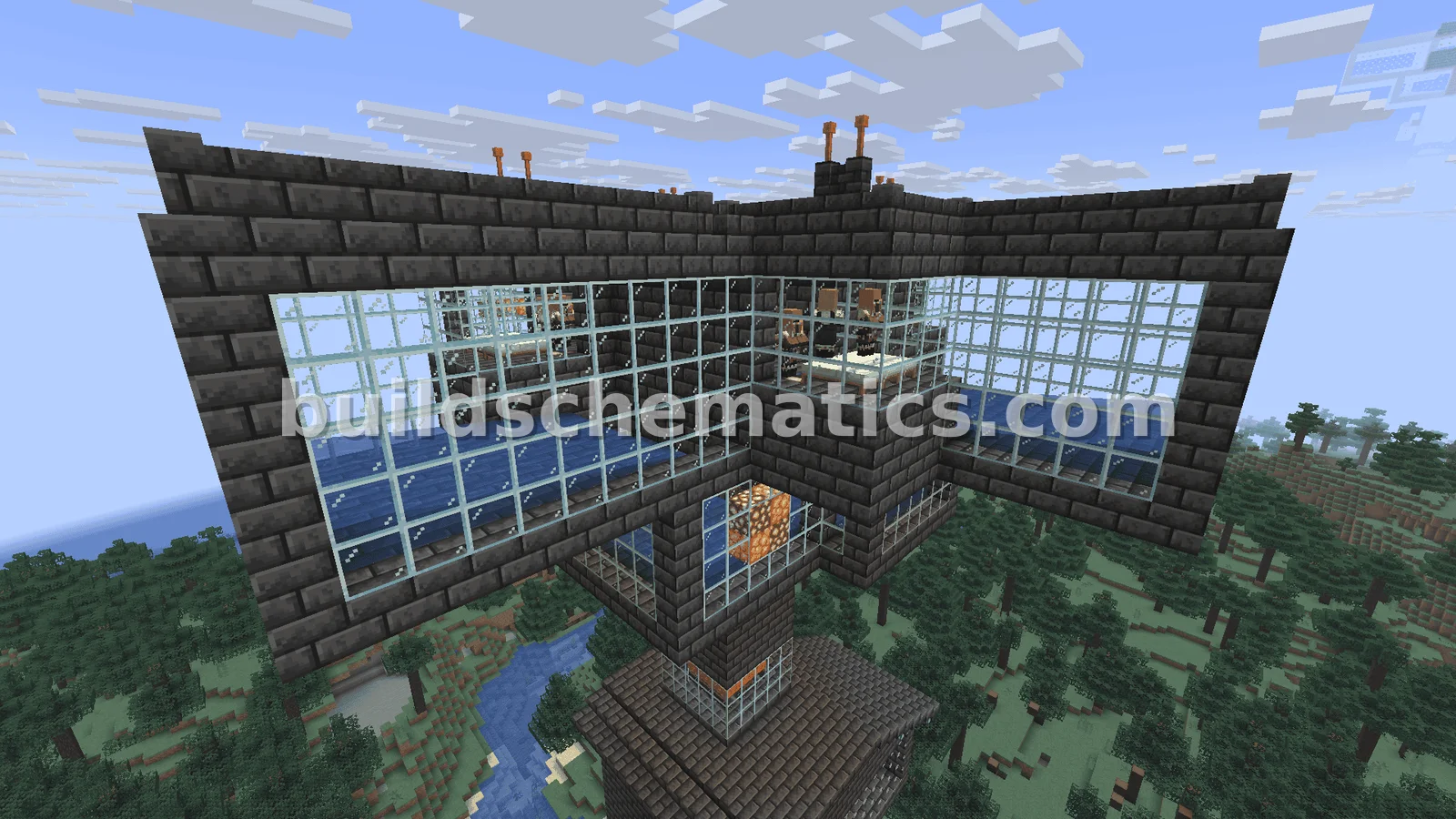 Decorated Iron Farm Structure — view 3