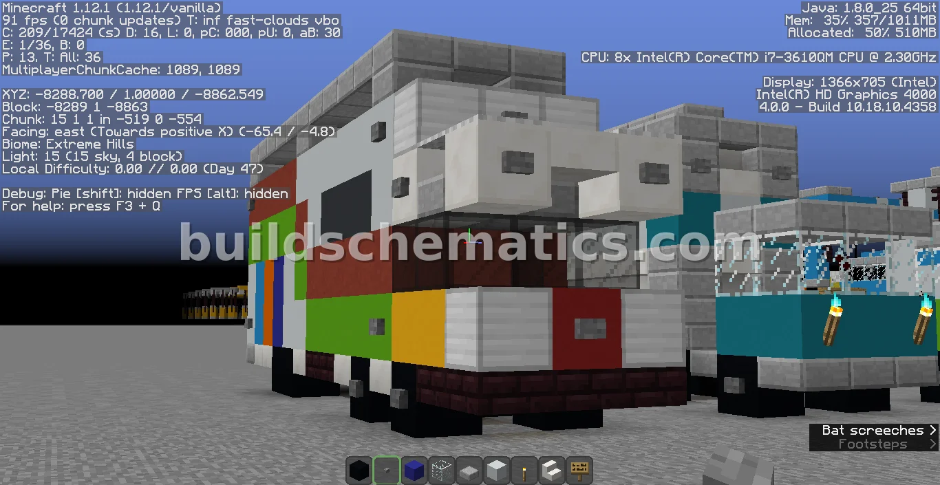 Decorated 12-Wheel Refrigerated Van