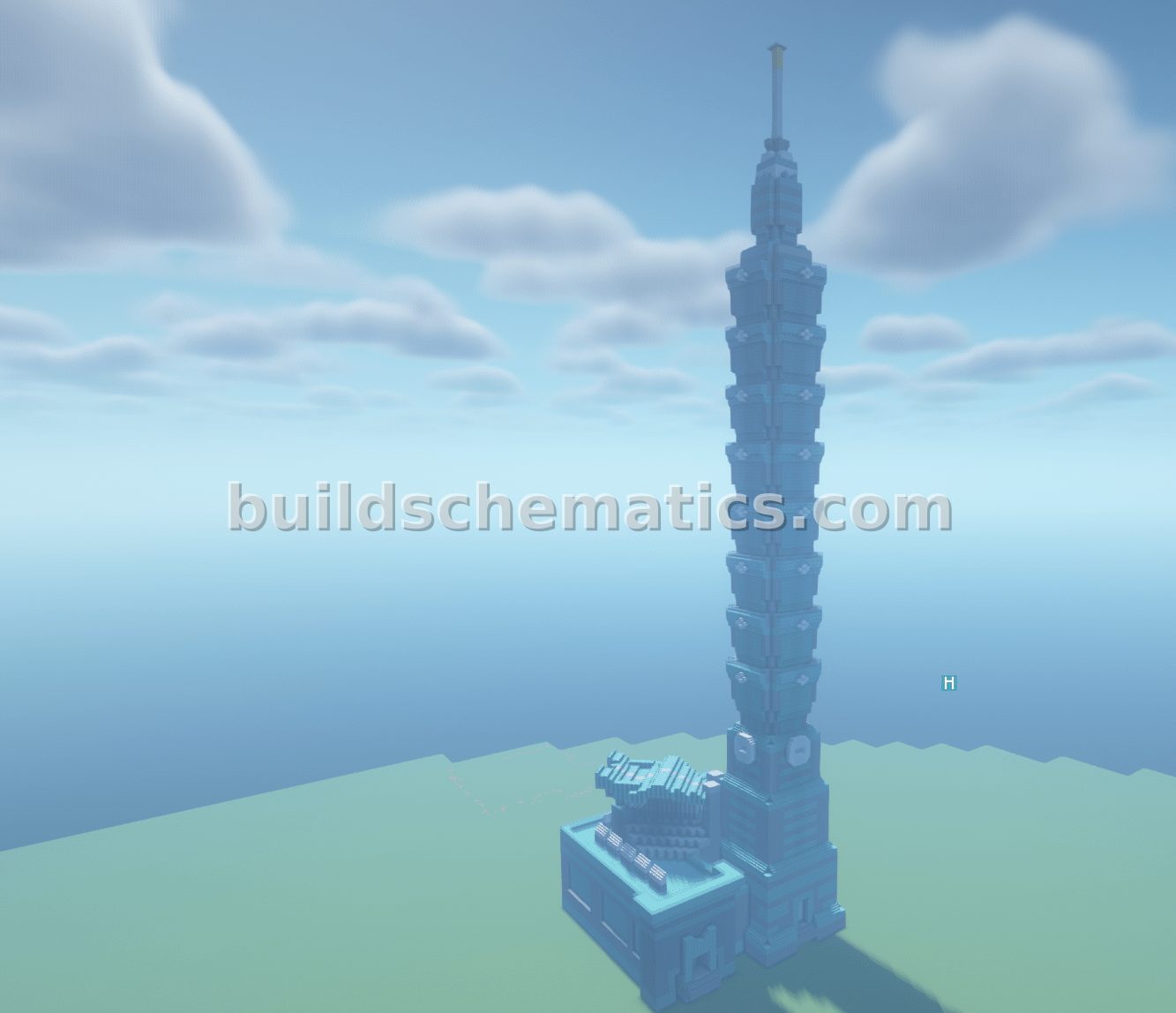 Taipei 101 Minecraft Replica — view 2