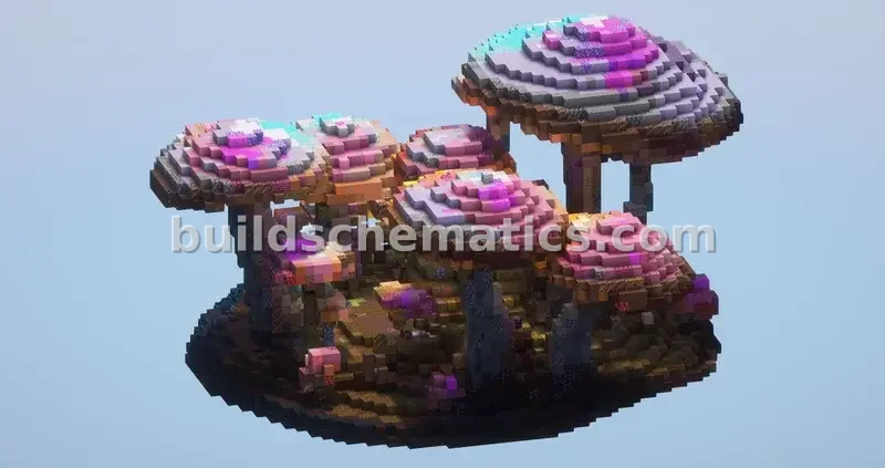 Small Fantasy Mushrooms Decoration