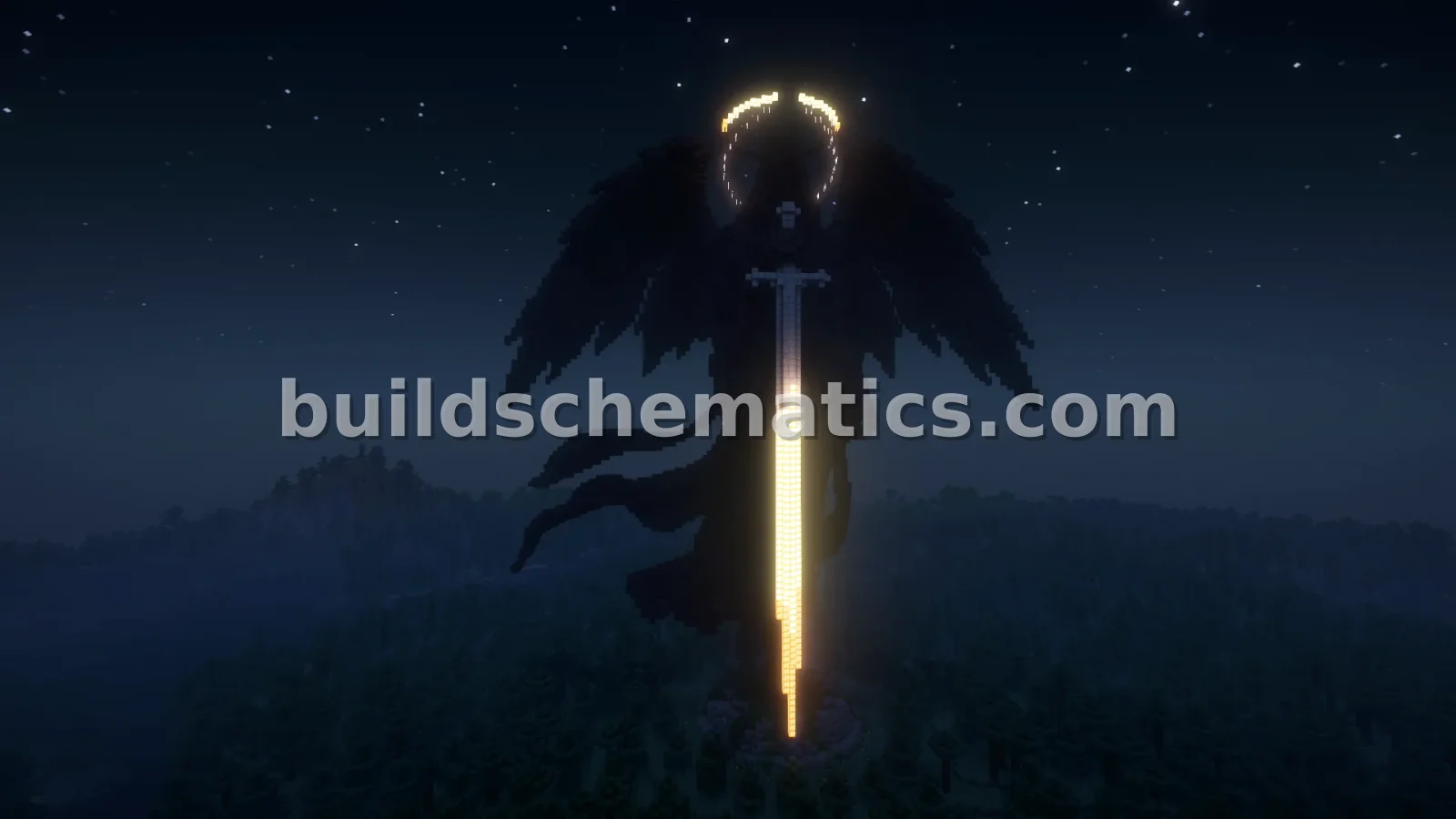 Dark Silence Angel Statue — view 3