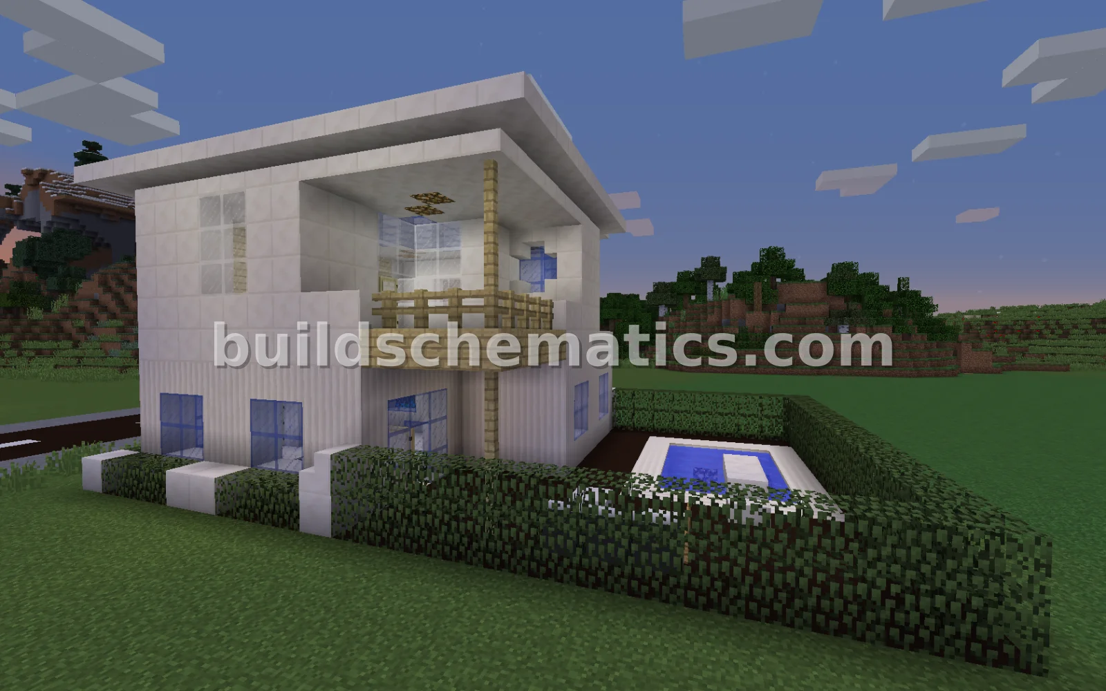 Modern House with Garden Pool — view 3