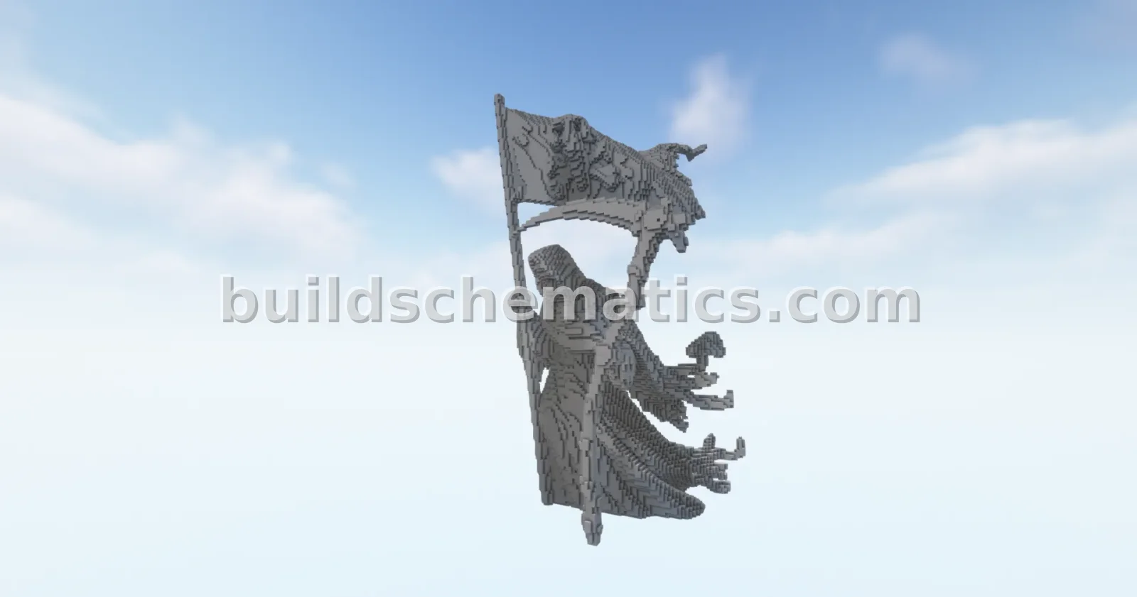 Massive Pirate Reaper Statue