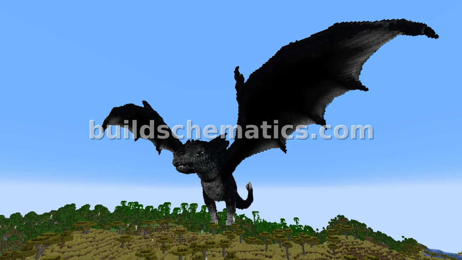Large Bat Dragon Statue