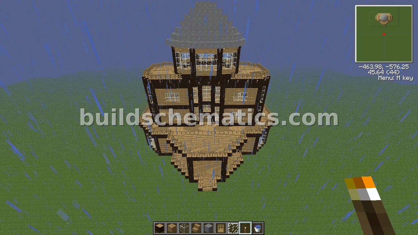 Rustic Wooden Mansion - Medium Build — view 3