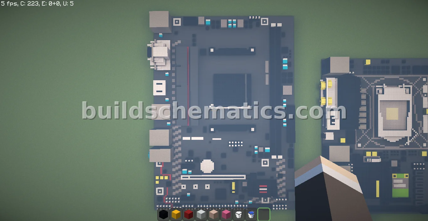 MSI A320M Grenade Motherboard Pixel Art — view 2