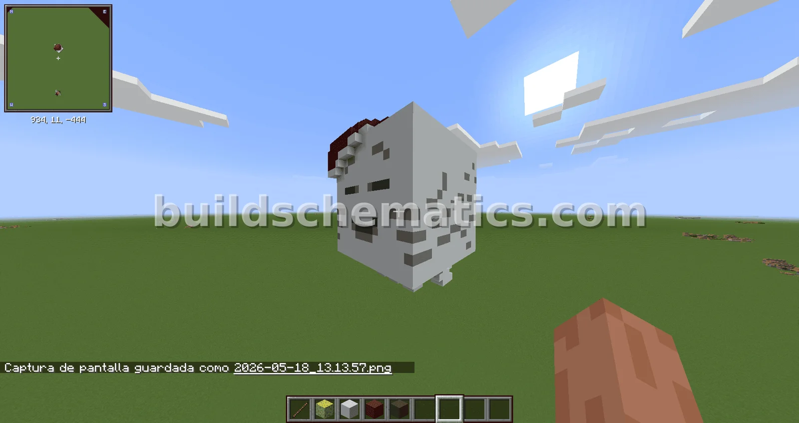 Christmas Ghast Statue — view 3