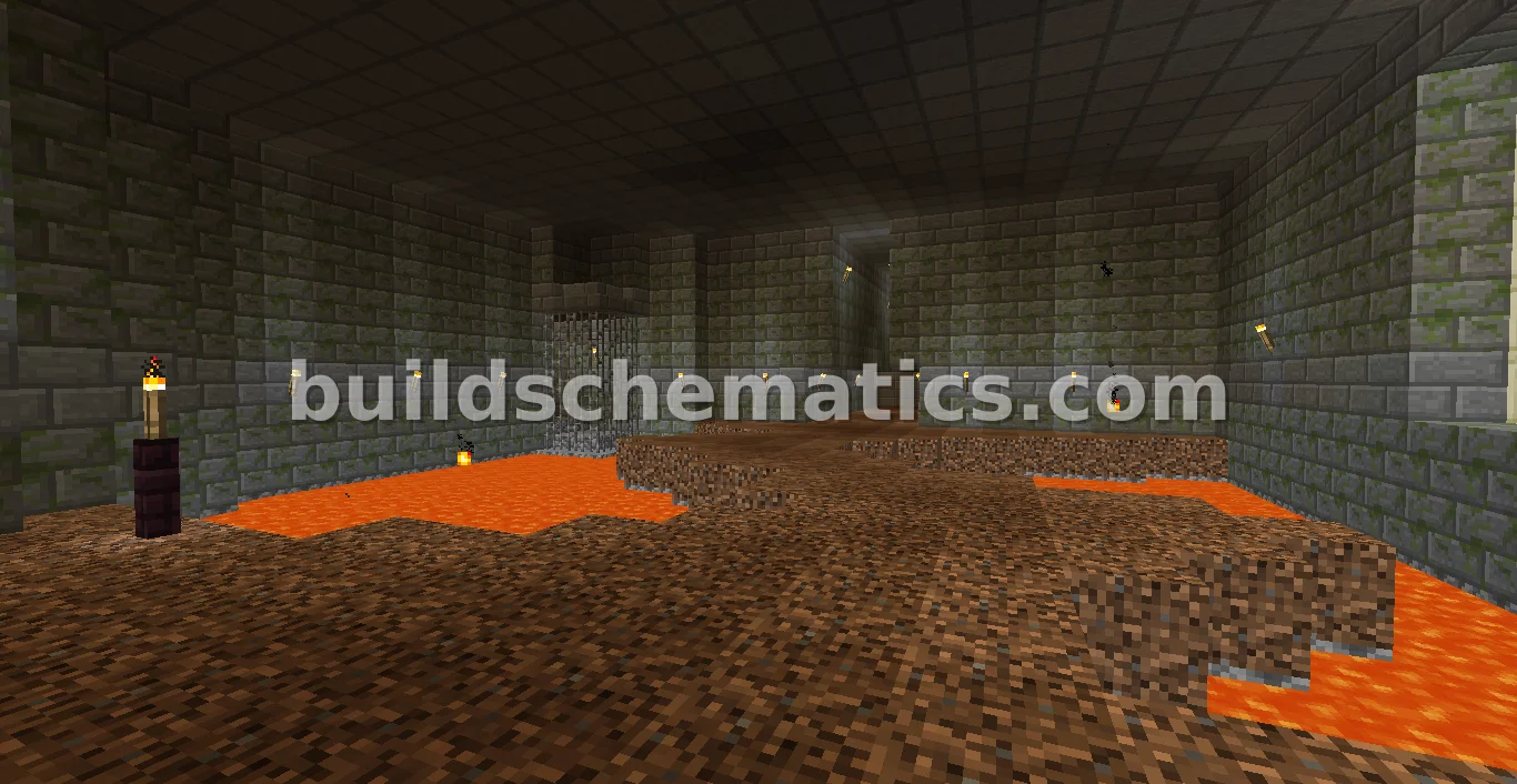 DOOM Hangar Level Minecraft Recreation — view 3