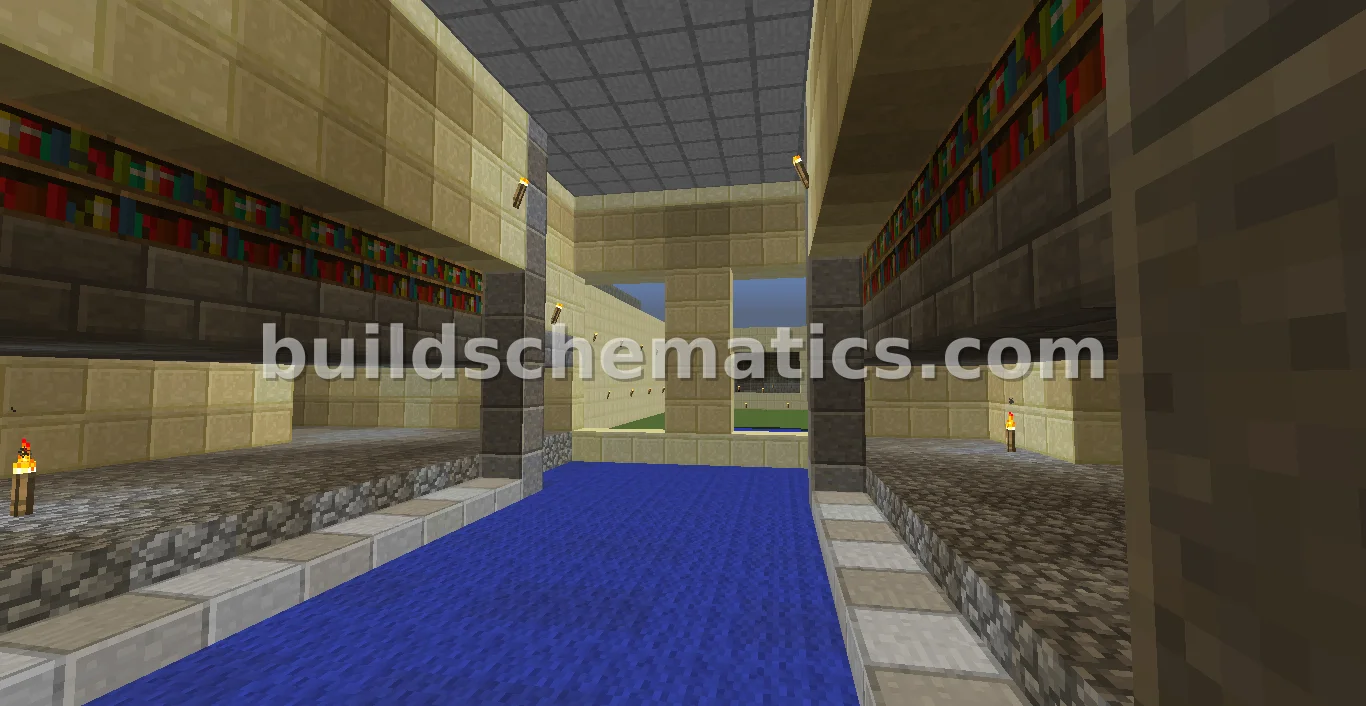 DOOM Hangar Level Minecraft Recreation — view 2