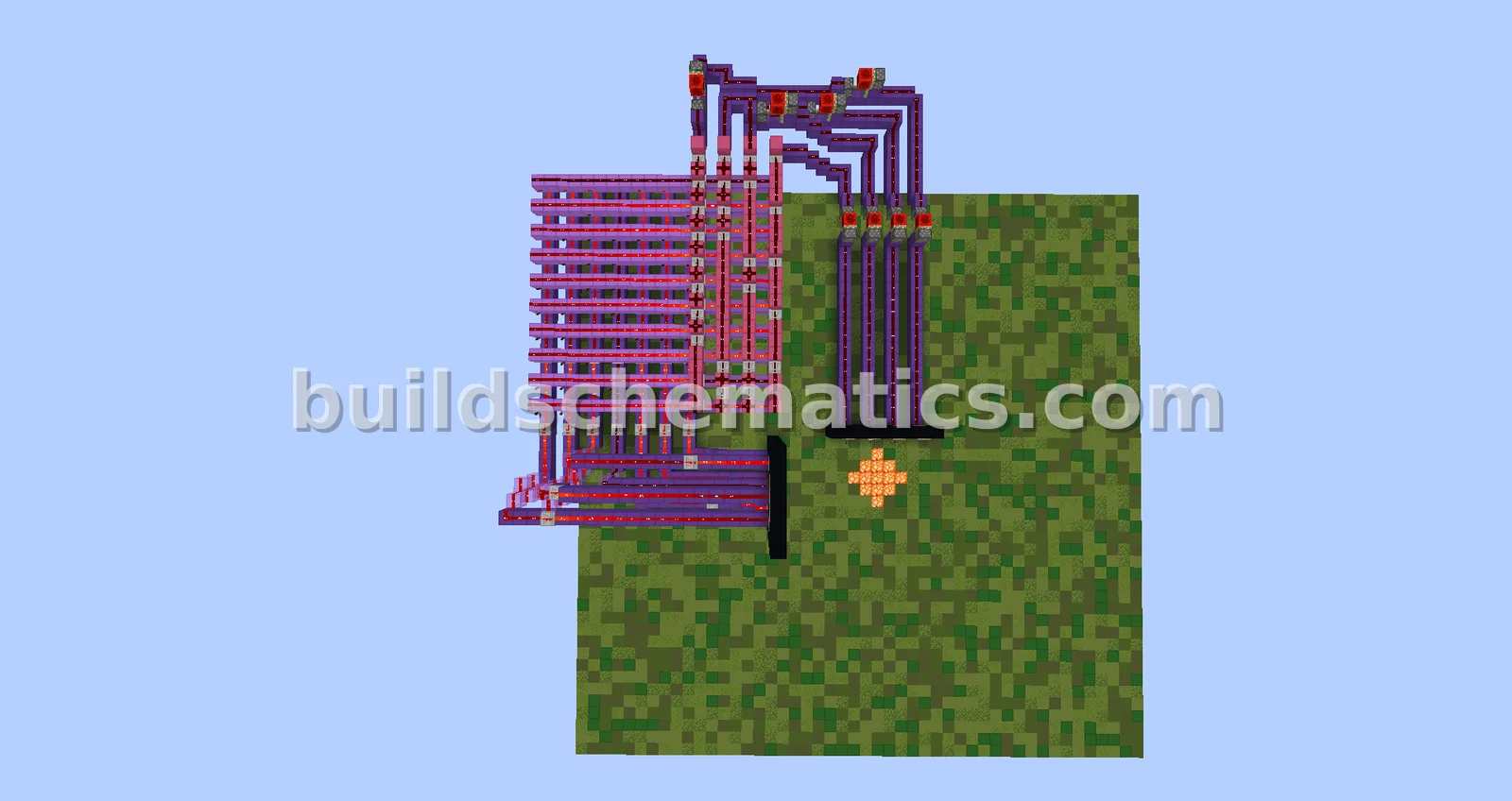 Minecraft Redstone 7 Segment Display — view 2