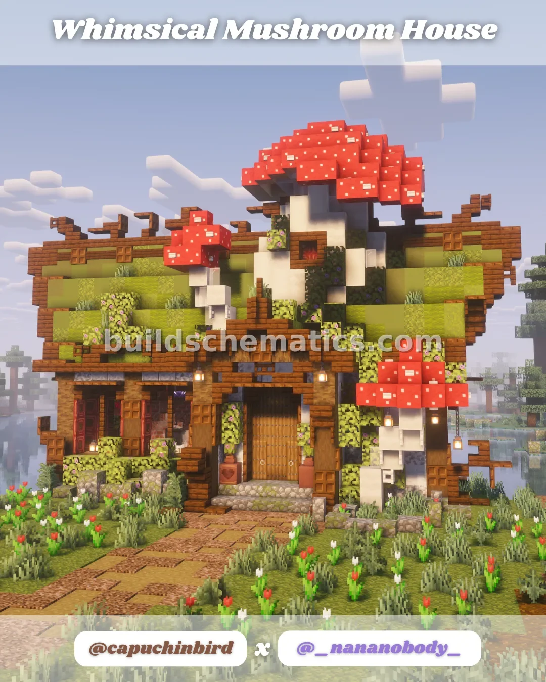 Whimsical Mushroom House Minecraft Build