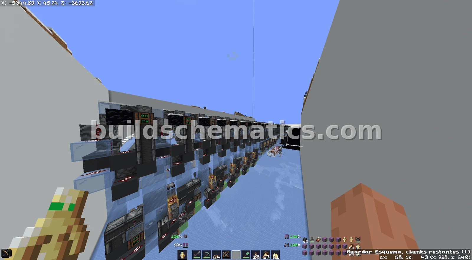 Ice Farm With Creeper Station — view 3