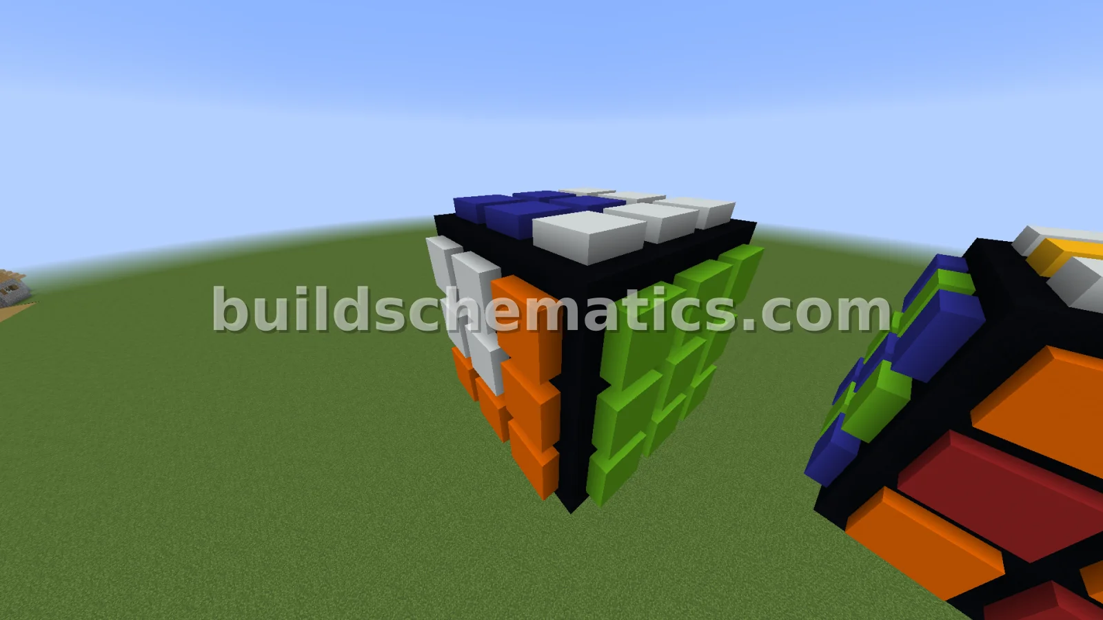 3D Rubik's Cube Pattern — view 2