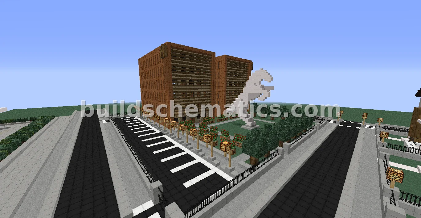 Modern Apartment and Office Buildings