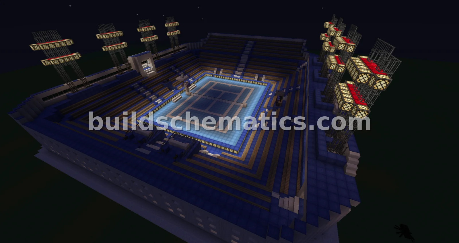 Tennis Court Stadium - Small Build — view 2