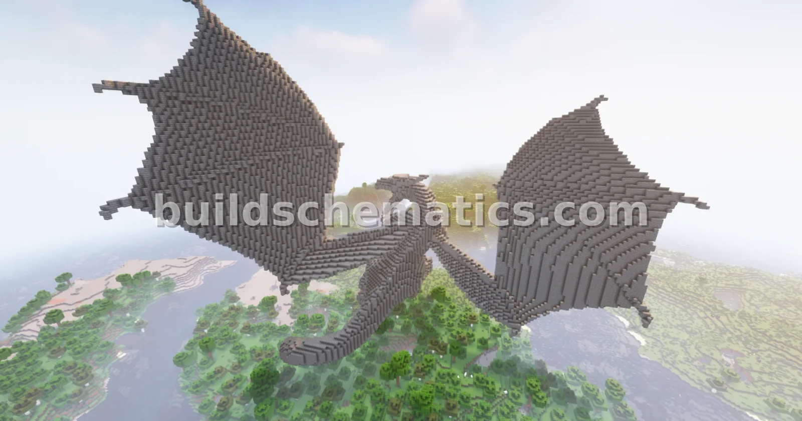 Minecraft Dragon Angry Statue Build — view 4