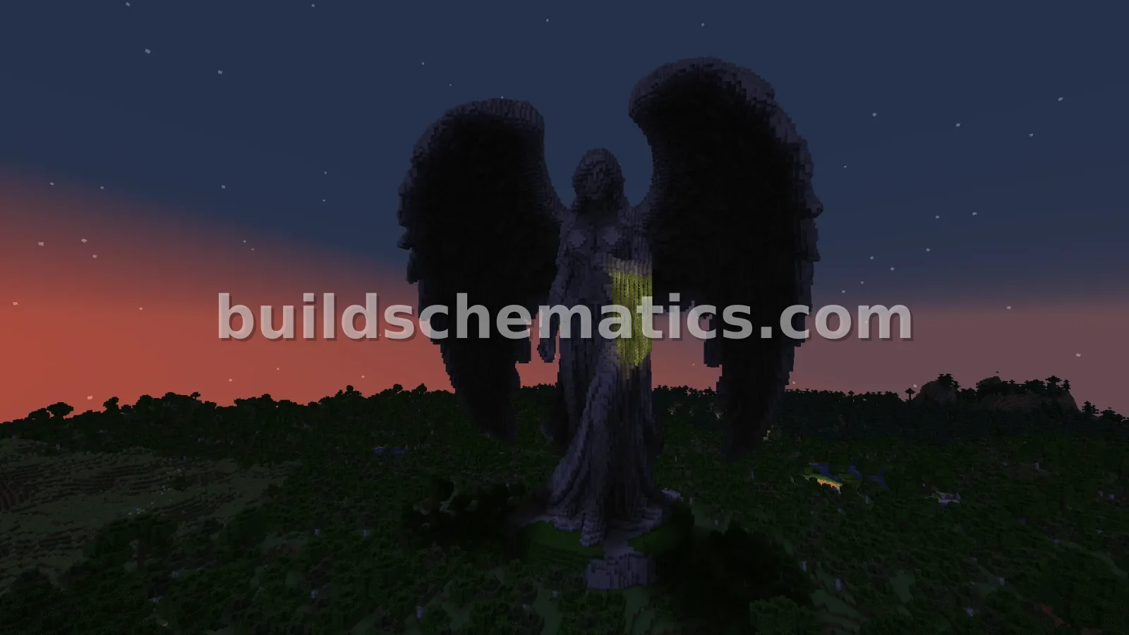 Majestic Angel Statue For Minecraft 1.19 — view 3