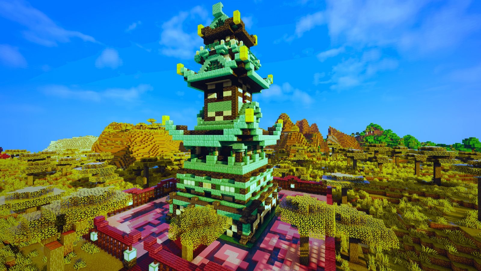 Asian Style Temple Structure