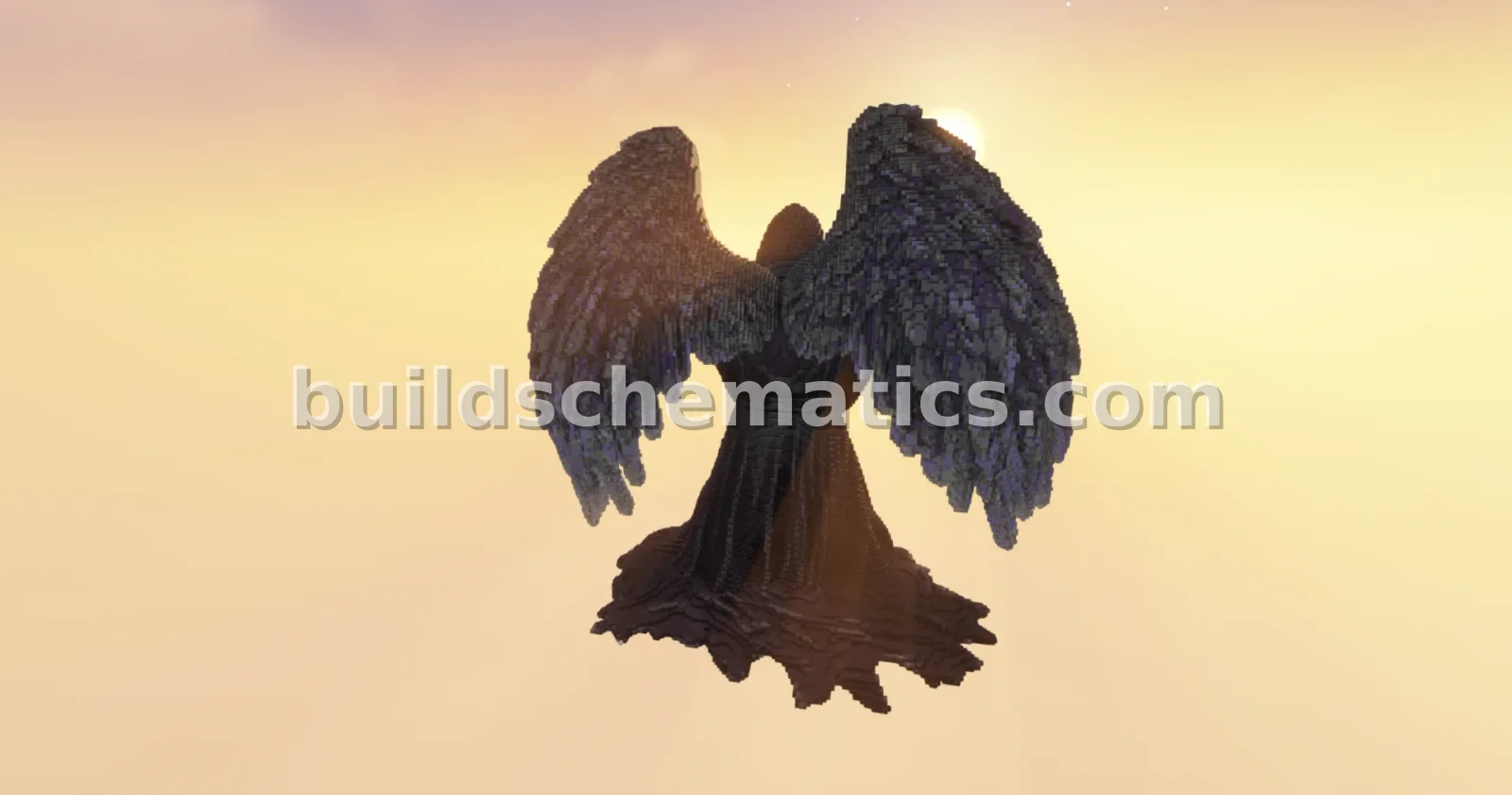 Angel Fallen Knees Statue — view 3