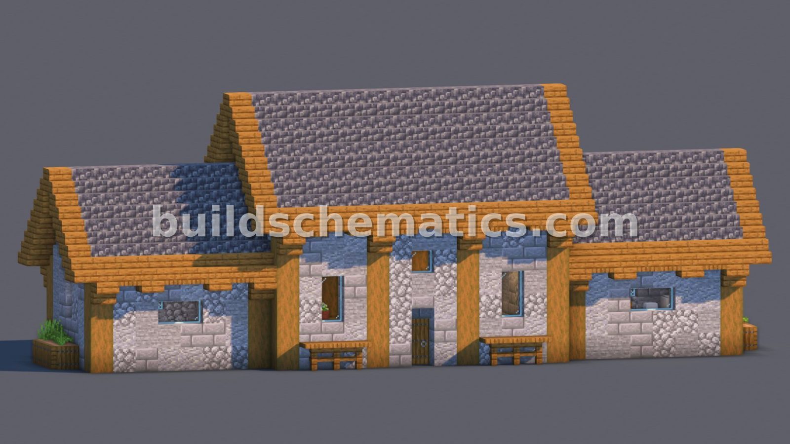 Detailed Medieval Home Survival House Schematic