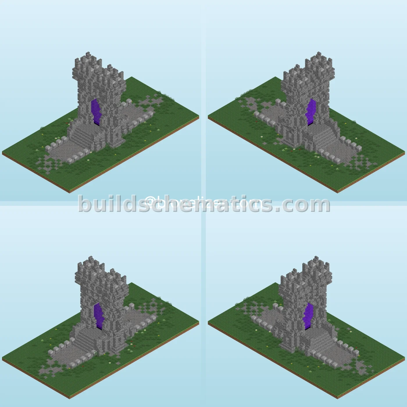 Nether Portal Castle Structure