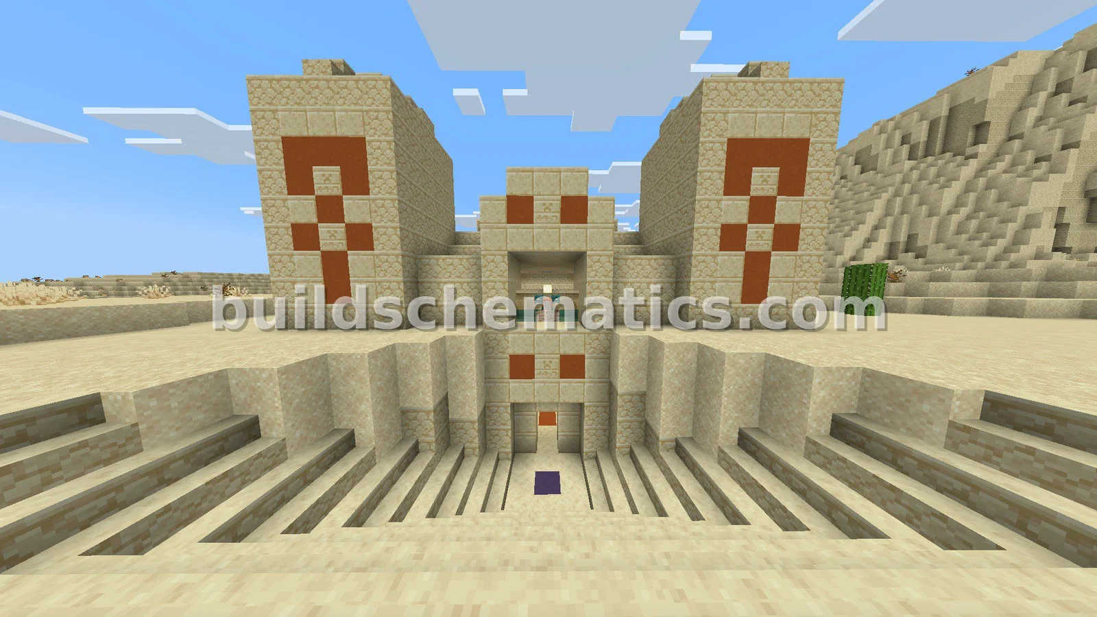 Desert Temple Iron Farm and Trading Hall — view 3