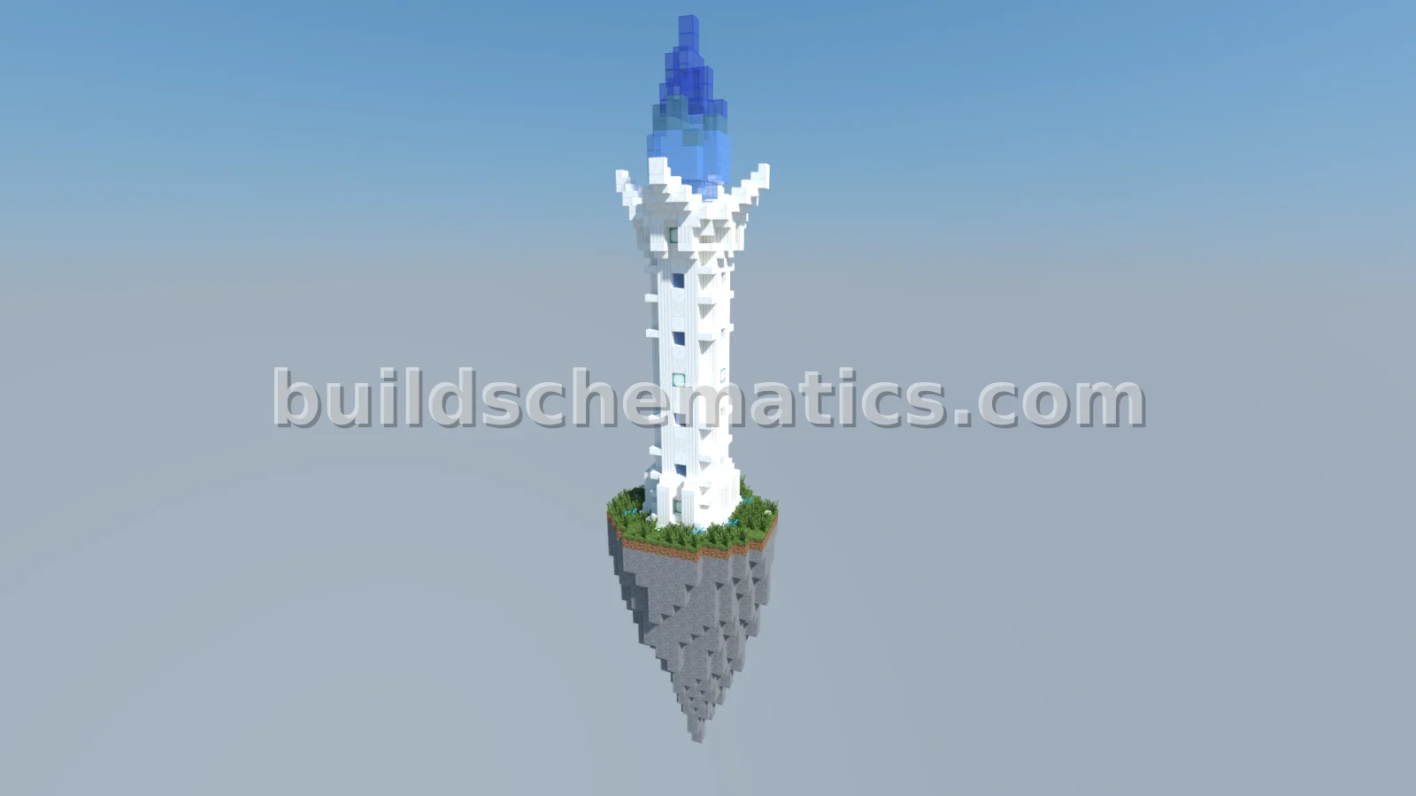 Blue Flame Tower with Furnishings