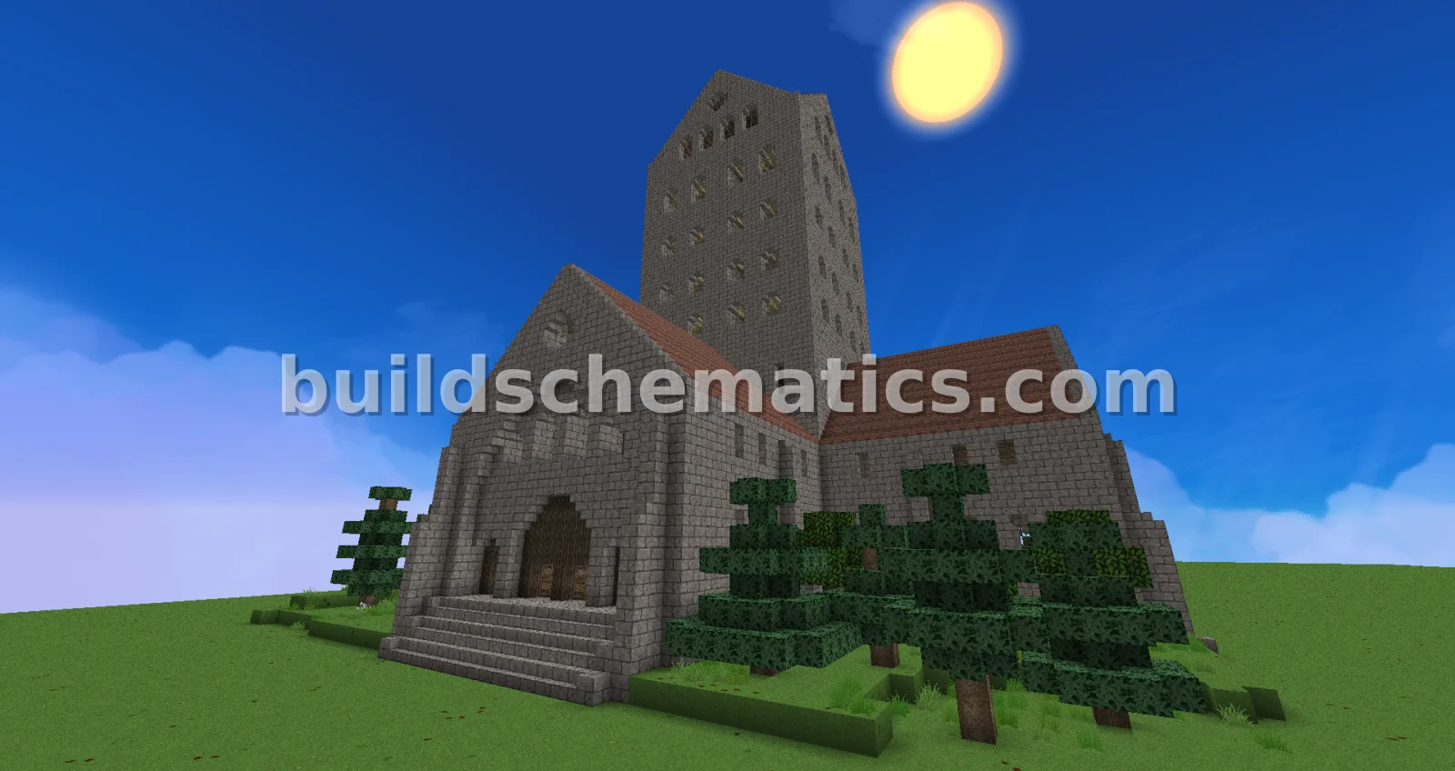 Medieval Tower for Abbey or Monastery
