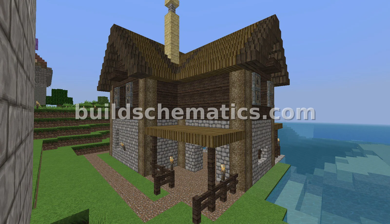 Coastal Fisherman's House with Boats — view 3