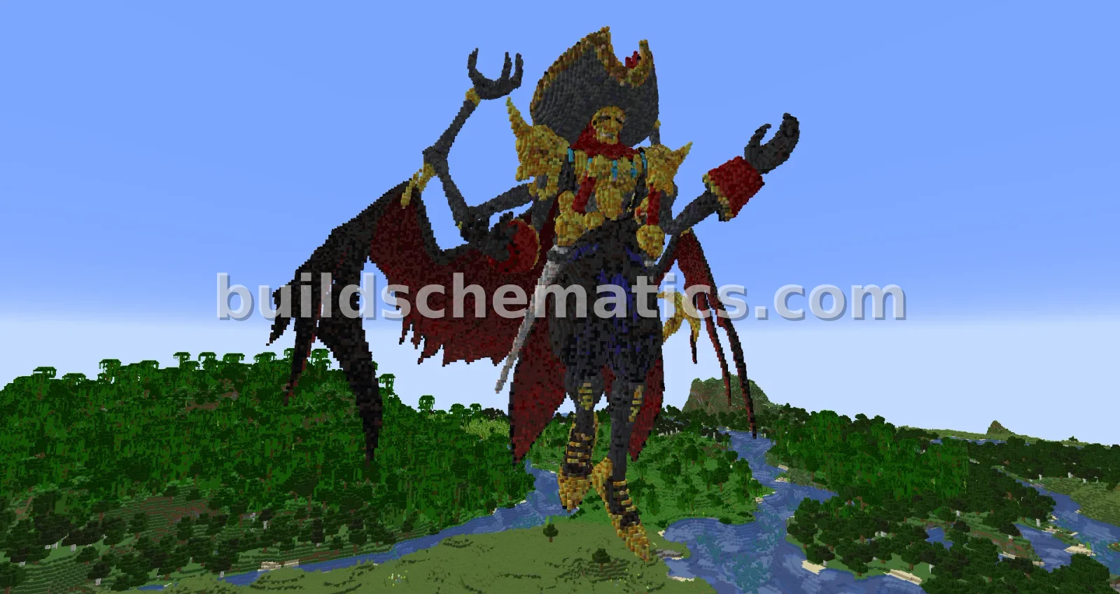 Boltboutamon Statue Minecraft Sculpture — view 5