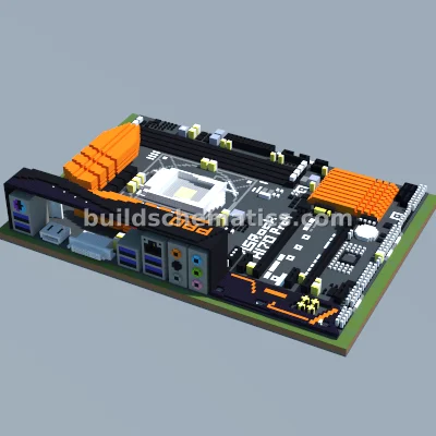 ASRock H170-Pro4 Motherboard Pixel Art
