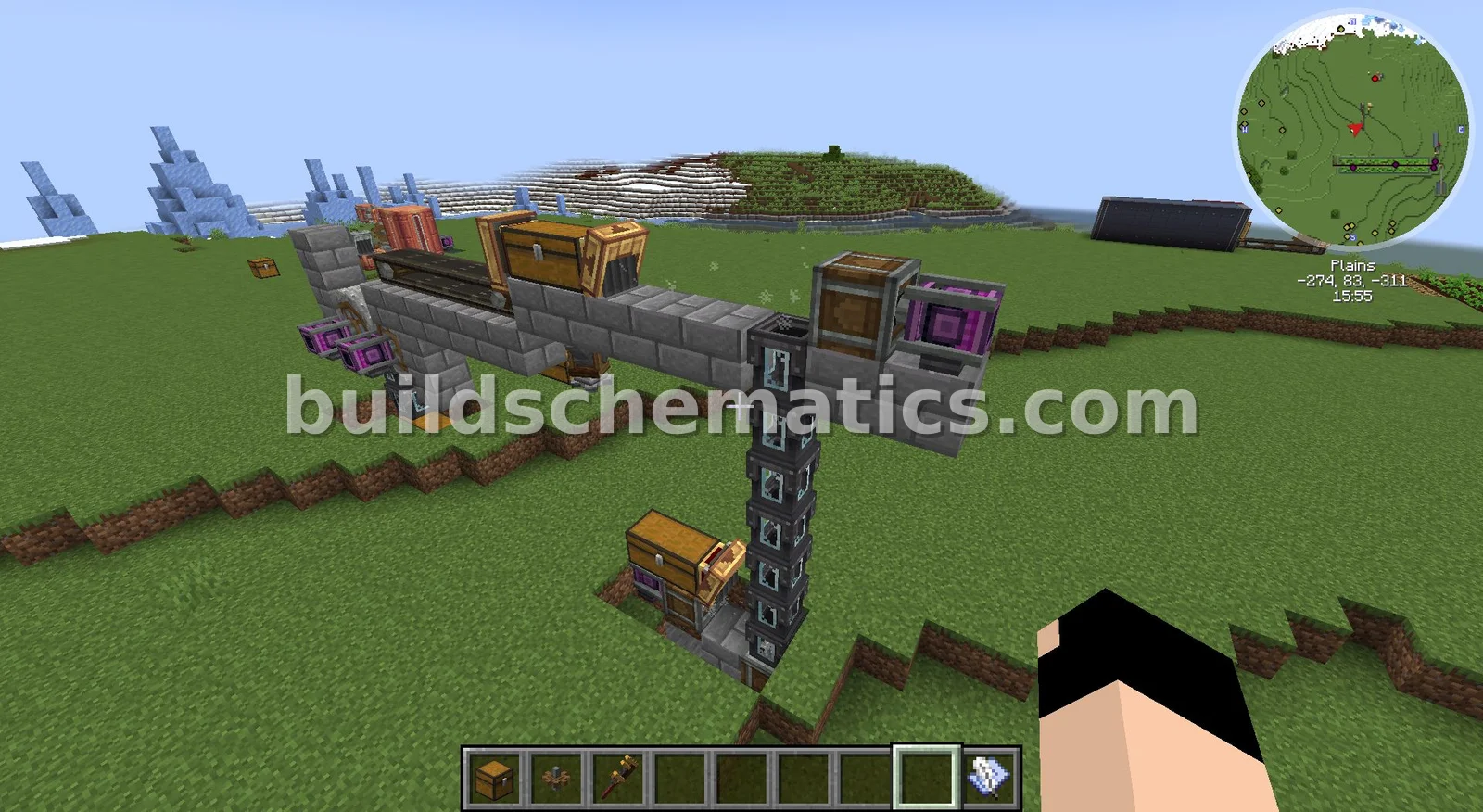 Stone Brick Item Crusher - 64 Blocks