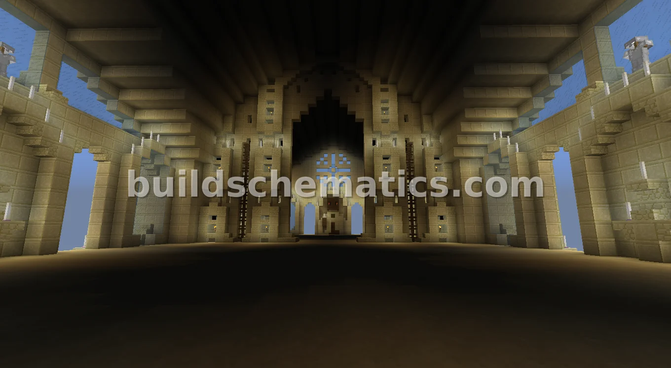 Gothic Egyptian Temple with Islamic Touches — view 3