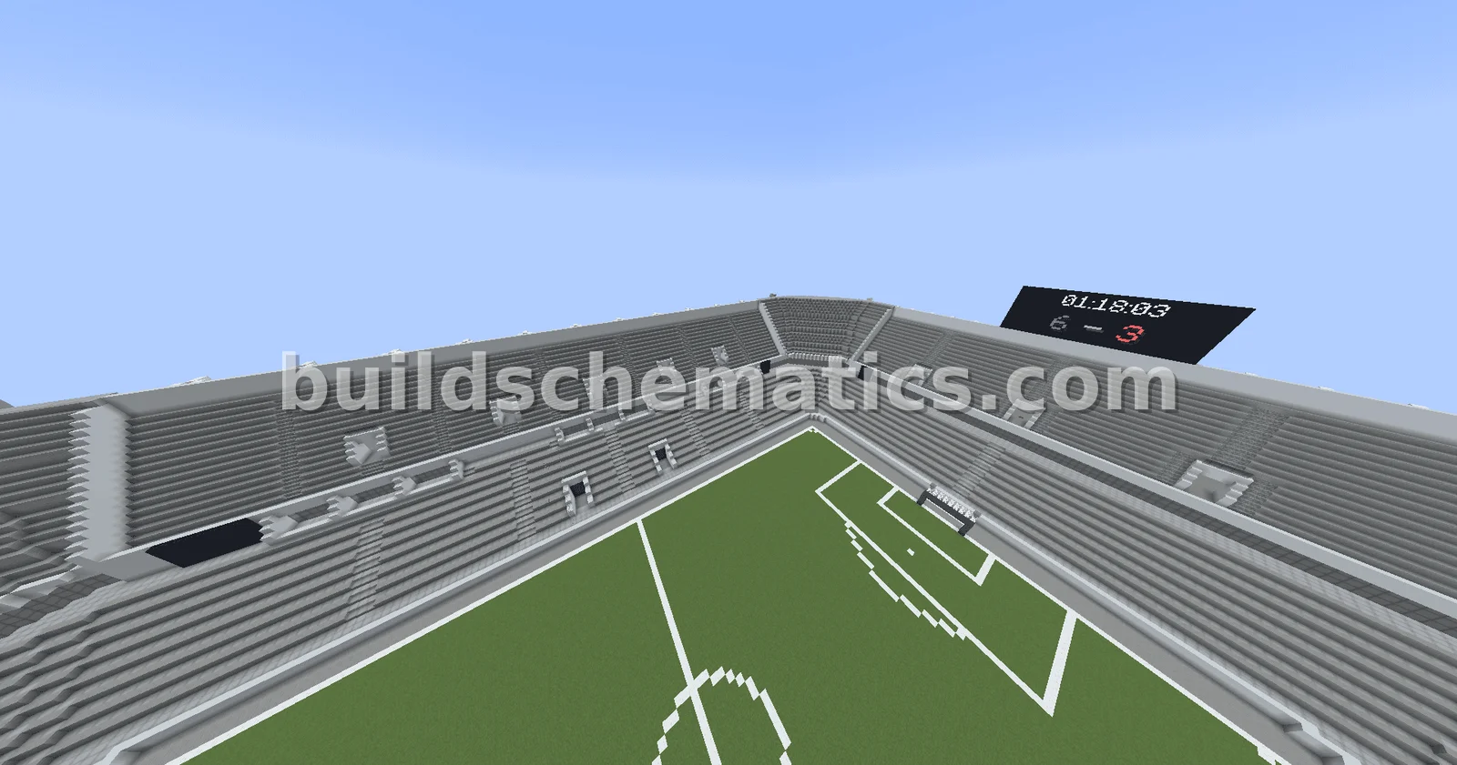 Football Stadium With Stands — view 2