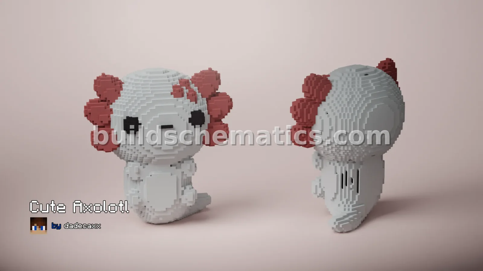 Cute Axolotl Statue