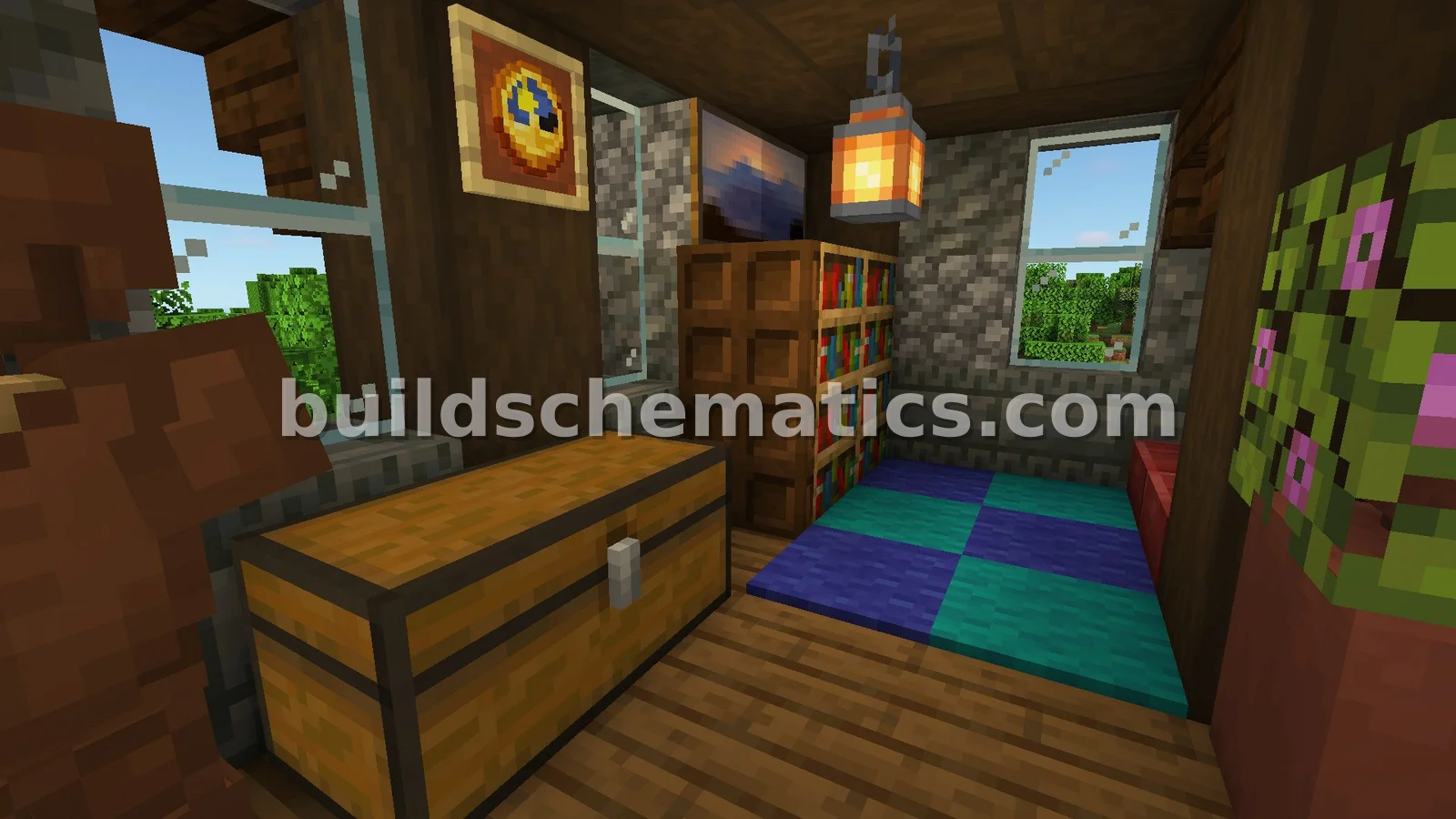 Medieval Fantasy House with Interior — view 2