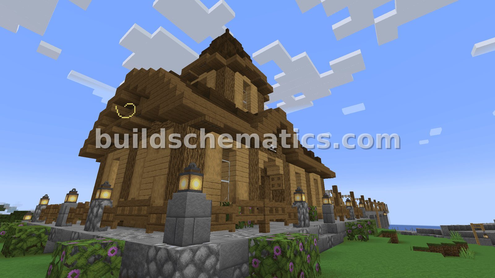 Minecraft Train Station Structure — view 2