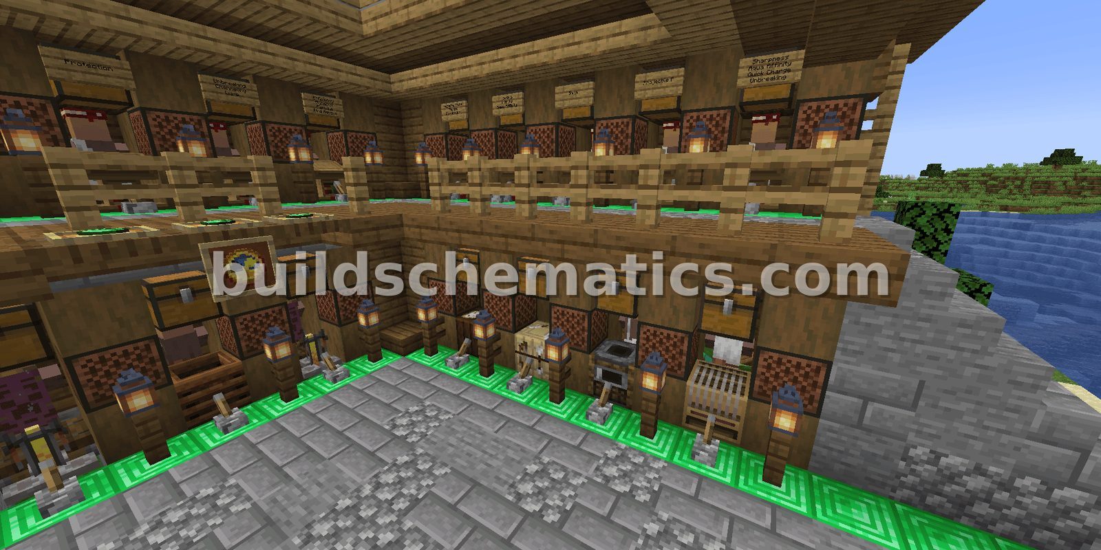 Medieval Trading Hall With Villager Zombifier — view 2
