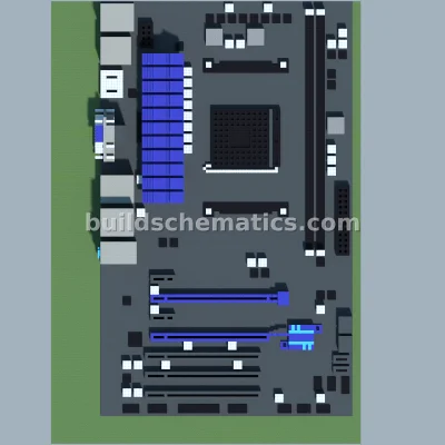 MSI AMD Motherboard Minecraft Recreation — view 2