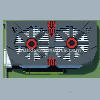 NVIDIA GeForce GTX 960 Graphics Card Pixel Art — view 3